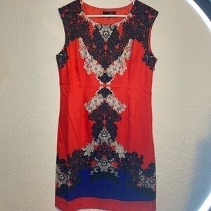 SUZANNE Betro, sleeveless side, zip, stunning red dress new with tags size large